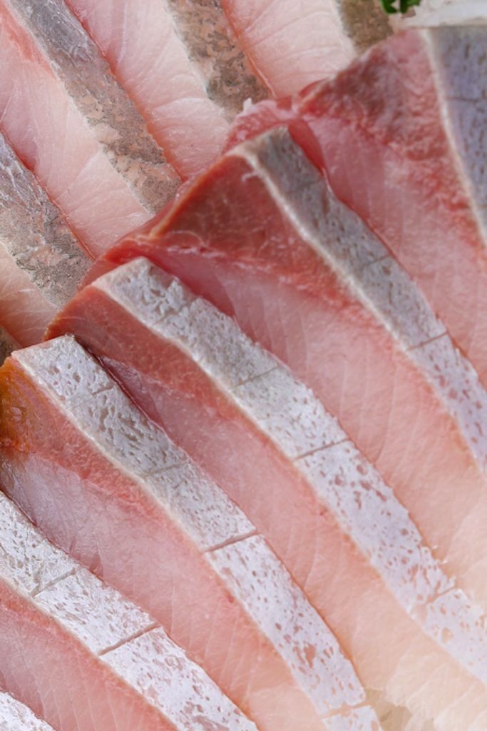 Sashimi de saumon